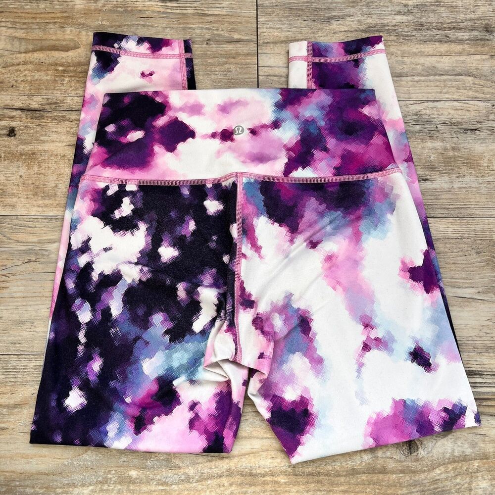 Lululemon High Times Pant 8 Blooming Pixie Multi High Rise Crop Leggings 25 In